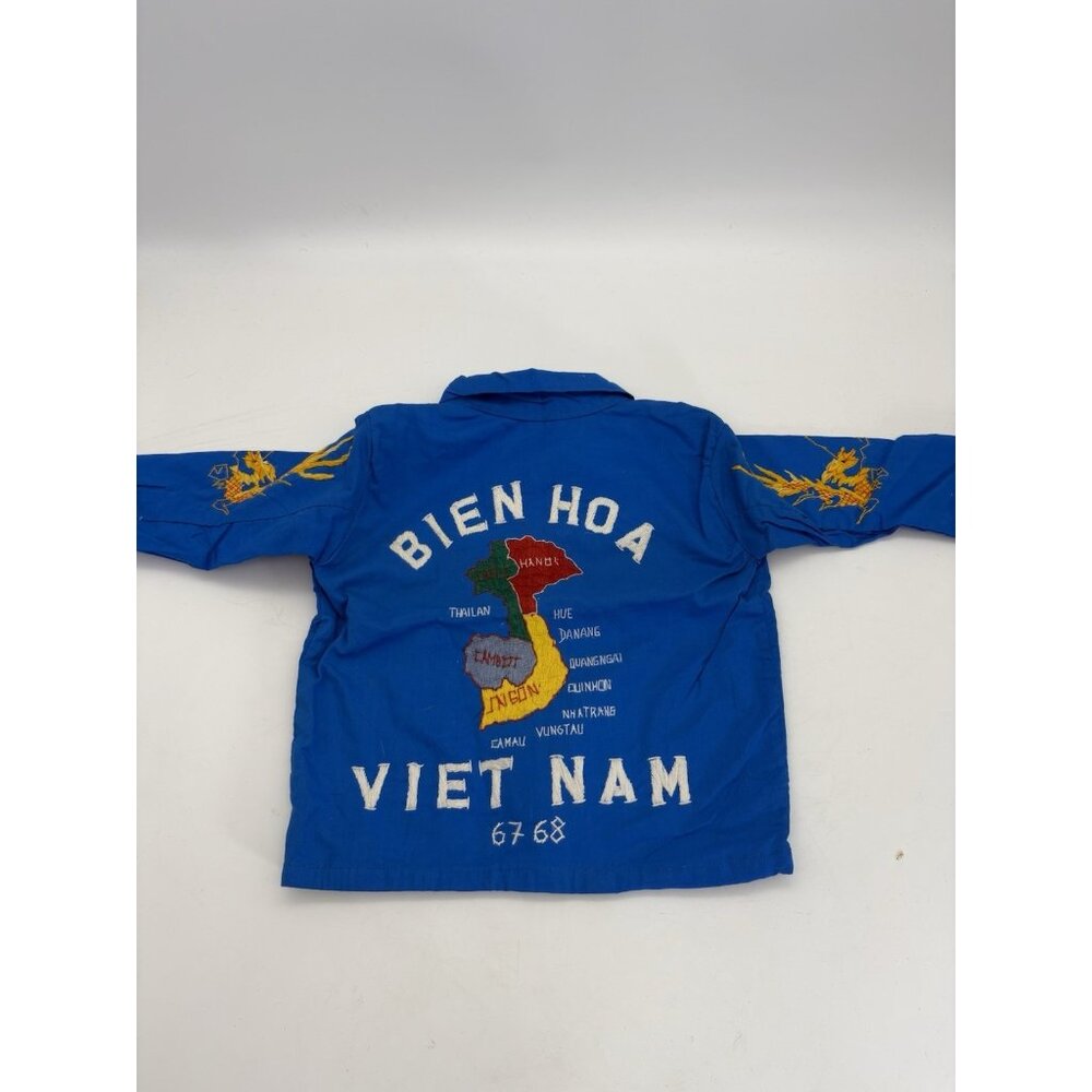 Original Viet-Nam 67-68 Handmade Embroidered Bien Hoa War Souvenir Childs Jacket
